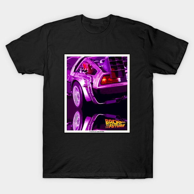 Back to the future Delorean retro T-Shirt by SerenityByAlex